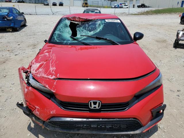 2HGFE2F59NH592920 - 2022 HONDA CIVIC SPORT 红色 照片 5