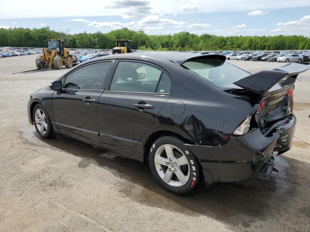 2HGFA16699H535962 - 2009 HONDA CIVIC LX-S BLACK photo 2
