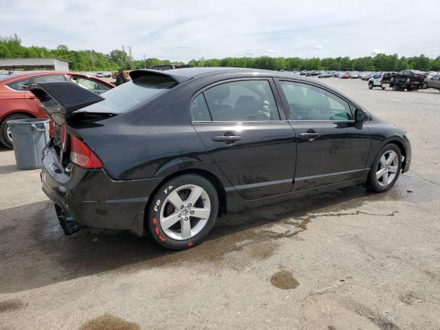 2HGFA16699H535962 - 2009 HONDA CIVIC LX-S BLACK photo 3