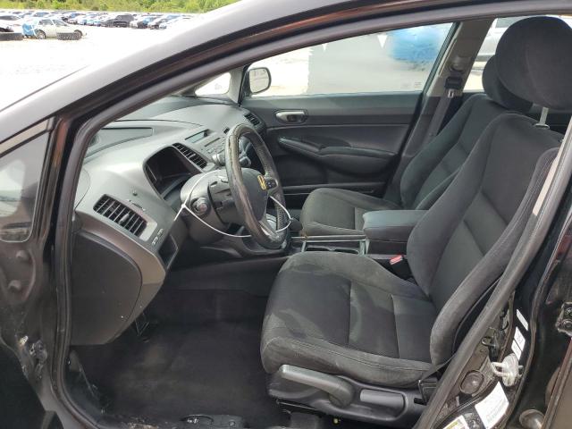 2HGFA16699H535962 - 2009 HONDA CIVIC LX-S BLACK photo 7