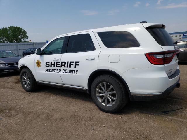 1C4SDJFT0JC483087 - 2018 DODGE DURANGO SSV WHITE photo 2