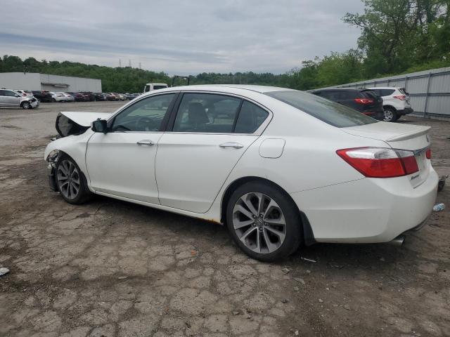 1HGCR2F58FA051364 - 2015 HONDA ACCORD SPORT WHITE photo 2