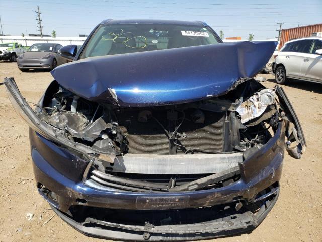 5TDJKRFH5FS204704 - 2015 TOYOTA HIGHLANDER XLE 蓝色 照片 5