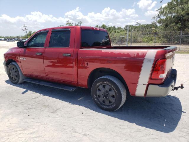 1D7RB1CP8AS104649 - 2010 DODGE RAM 1500 BURGUNDY photo 2