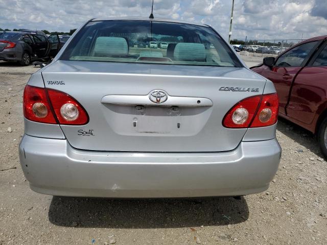 1NXBR32E08Z941652 - 2008 TOYOTA COROLLA CE SILVER photo 6