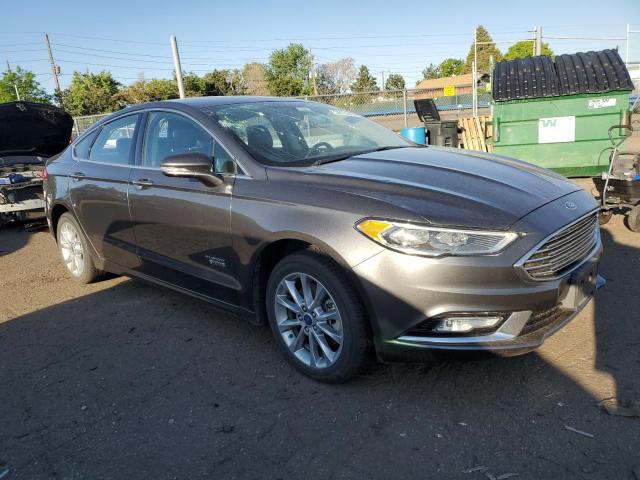 3FA6P0PU2HR299636 - 2017 FORD FUSION SE PHEV GRAY photo 4