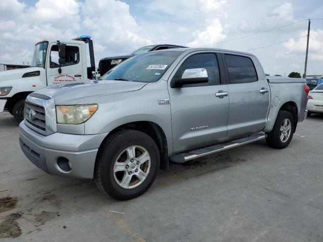 5TBEV58187S460122 - 2007 TOYOTA TUNDRA CREWMAX LIMITED SILVER photo 1