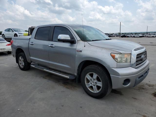 5TBEV58187S460122 - 2007 TOYOTA TUNDRA CREWMAX LIMITED SILVER photo 4