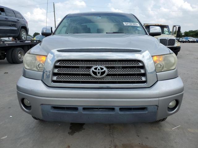 5TBEV58187S460122 - 2007 TOYOTA TUNDRA CREWMAX LIMITED SILVER photo 5