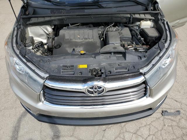 5TDJKRFH4FS120650 - 2015 TOYOTA HIGHLANDER XLE ბეჟი ფოტო 12