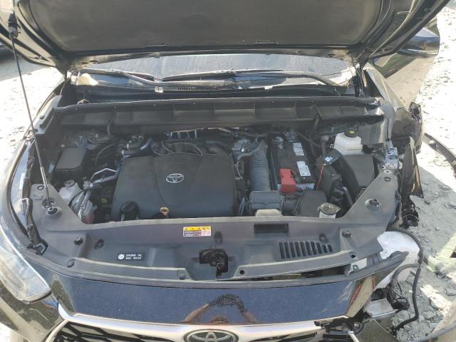 5TDGZRBH6NS178687 - 2022 TOYOTA HIGHLANDER XLE BLACK photo 12