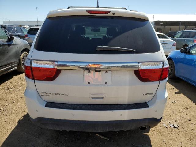 1D4RE4GG2BC599121 - 2011 DODGE DURANGO CREW WHITE photo 6