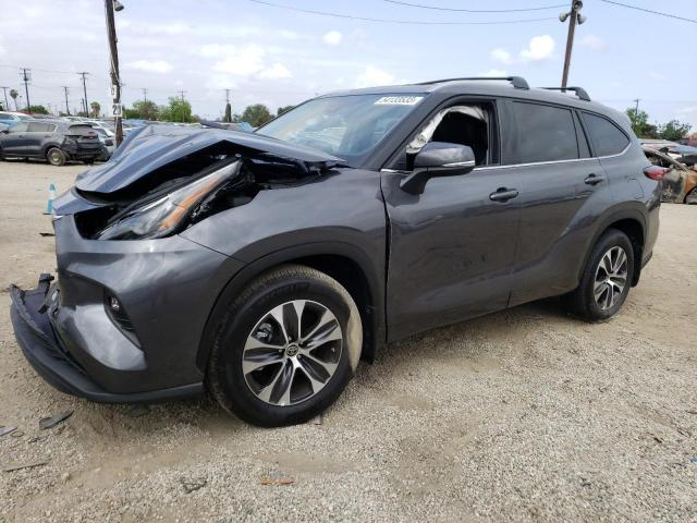 5TDHZRAH7NS112574 - 2022 TOYOTA HIGHLANDER XLE Մոխրագույն լուսանկար 1