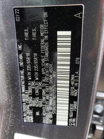 5TDHZRAH7NS112574 - 2022 TOYOTA HIGHLANDER XLE Մոխրագույն լուսանկար 13