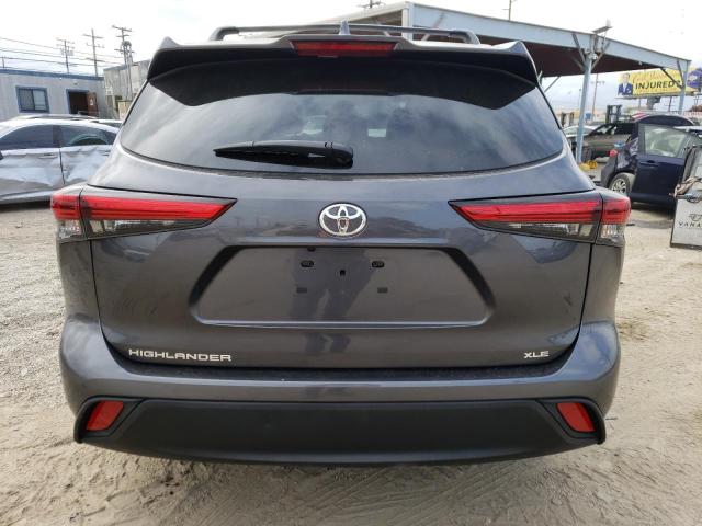 5TDHZRAH7NS112574 - 2022 TOYOTA HIGHLANDER XLE Մոխրագույն լուսանկար 6