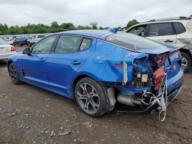 KNAE35LC6J6040062 - 2018 KIA STINGER GT BLUE photo 2