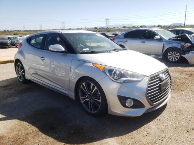 KMHTC6AE9GU297558 - 2016 HYUNDAI VELOSTER TURBO SILVER photo 4