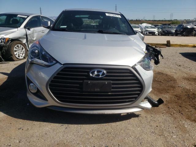 KMHTC6AE9GU297558 - 2016 HYUNDAI VELOSTER TURBO SILVER photo 5