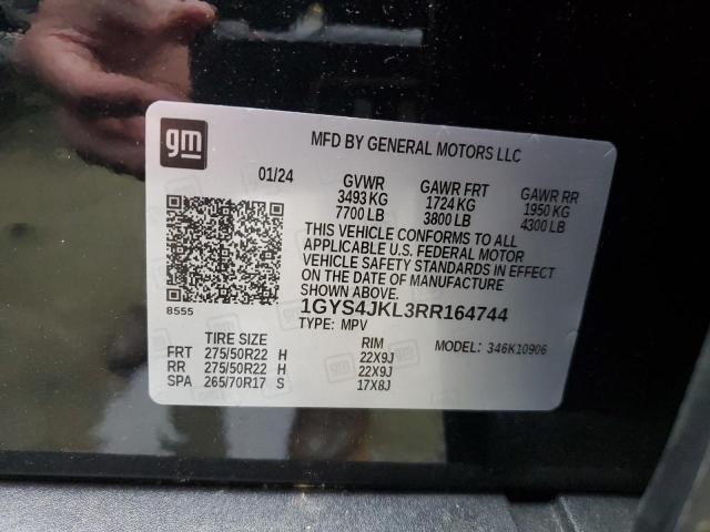 1GYS4JKL3RR164744 - 2024 CADILLAC ESCALADE ESV LUXURY BLACK photo 13