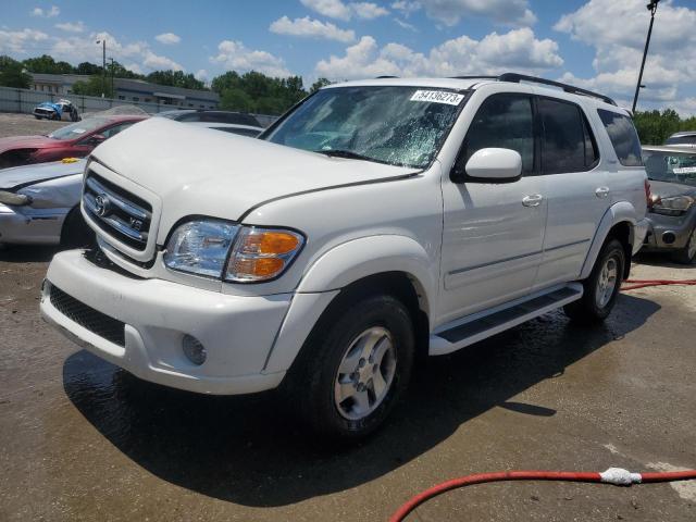 5TDBT48A62S117120 - 2002 TOYOTA SEQUOIA LIMITED WHITE photo 1