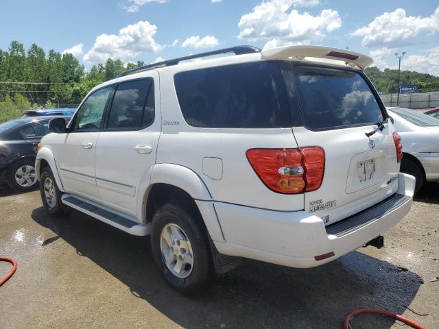 5TDBT48A62S117120 - 2002 TOYOTA SEQUOIA LIMITED WHITE photo 2