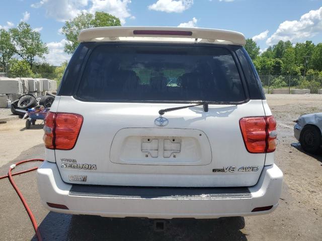 5TDBT48A62S117120 - 2002 TOYOTA SEQUOIA LIMITED WHITE photo 6