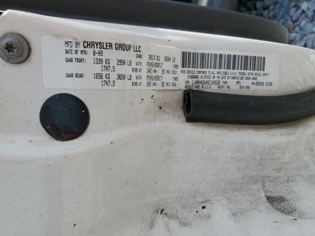 1J4RH4GK0AC103539 - 2010 JEEP COMMANDER SPORT أبيض صورة 12