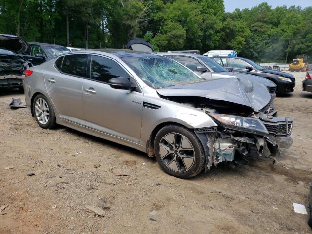 KNAGM4AD2D5048133 - 2013 KIA OPTIMA HYBRID SILVER photo 4