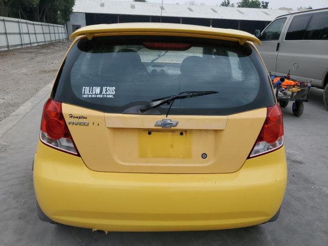 KL1TG62665B402704 - 2005 CHEVROLET AVEO LT YELLOW photo 6