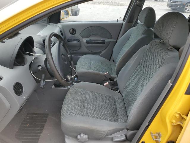 KL1TG62665B402704 - 2005 CHEVROLET AVEO LT YELLOW photo 7