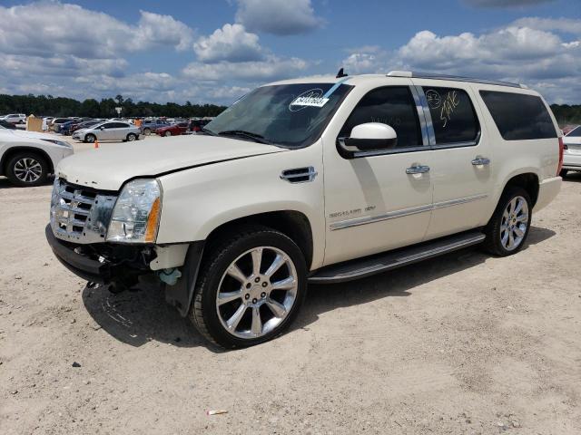 1GYS3HEF2ER186195 - 2014 CADILLAC ESCALADE ESV LUXURY CREAM photo 1