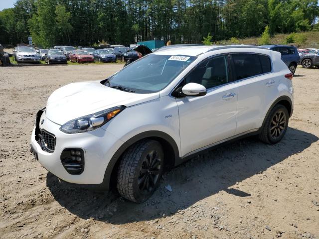 KNDPNCAC7J7476135 - 2018 KIA SPORTAGE EX WHITE photo 1