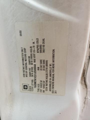 1GDM7H1C31J500844 - 2001 GMC C-SERIES C7H042 WHITE photo 12