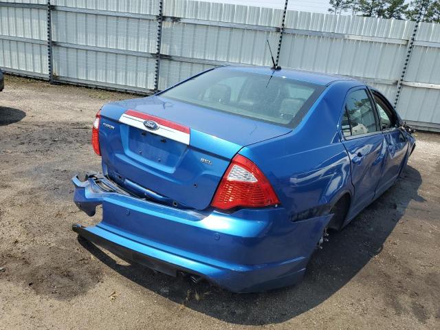 3FAHP0JA5CR393199 - 2012 FORD FUSION SEL BLUE photo 3