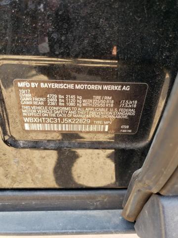 WBXHT3C31J5K22829 - 2018 BMW X1 XDRIVE28I BLACK photo 12