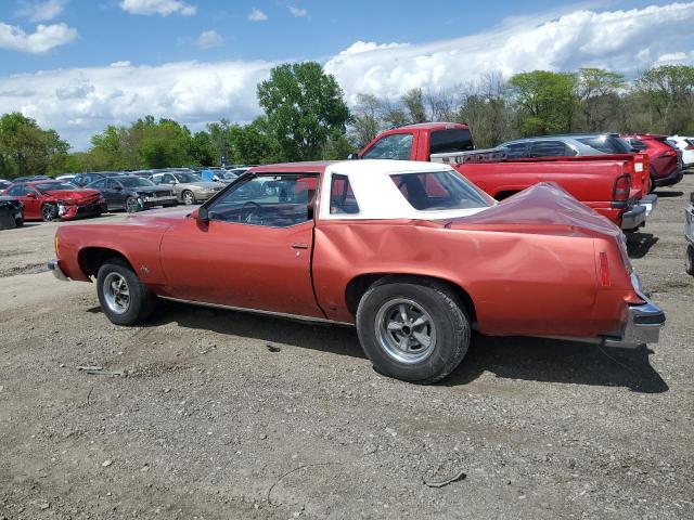 2J57Y7A197595 - 1977 PONTIAC GRAN PRIX RED photo 2