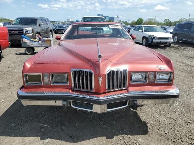 2J57Y7A197595 - 1977 PONTIAC GRAN PRIX RED photo 5