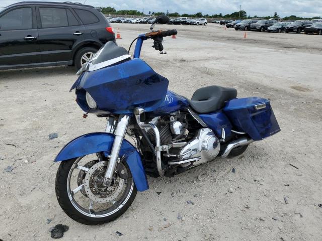 1HD1KHM10DB602941 - 2013 HARLEY-DAVIDSON FLTRX ROAD GLIDE CUSTOM BLUE photo 2