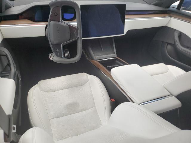 5YJSA1E50MF452893 - 2021 TESLA MODEL S BLUE photo 8