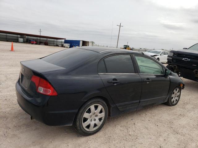 1HGFA16556L073020 - 2006 HONDA CIVIC LX BLACK photo 3