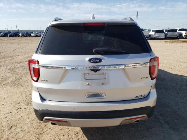 1FM5K8D87GGA53063 - 2016 FORD EXPLORER XLT SILVER photo 6