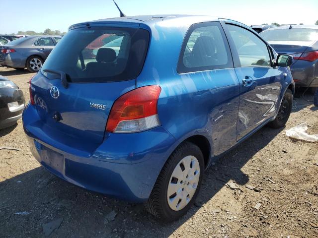 JTDJT903X95266913 - 2009 TOYOTA YARIS BLUE photo 4