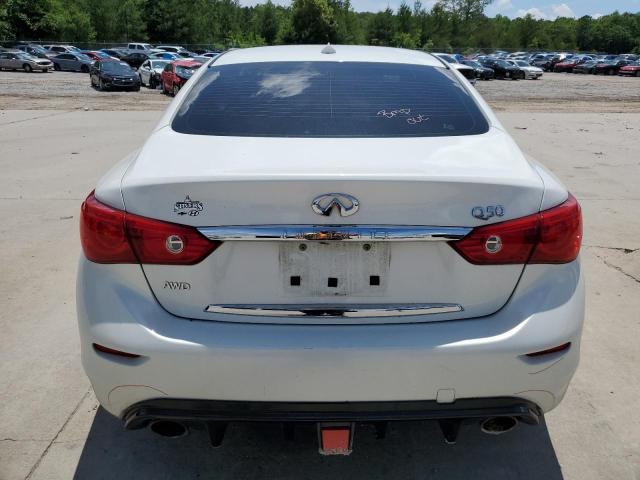 JN1BV7AR8FM393203 - 2015 INFINITI Q50 BASE WHITE photo 6