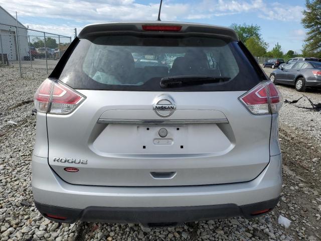 KNMAT2MTXFP540791 - 2015 NISSAN ROGUE S SILVER photo 6