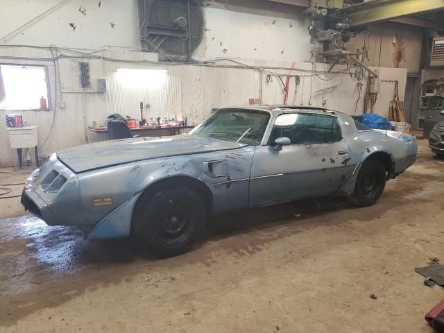 2W87TAL147201 - 1980 PONTIAC FIREBIRD BLUE photo 1