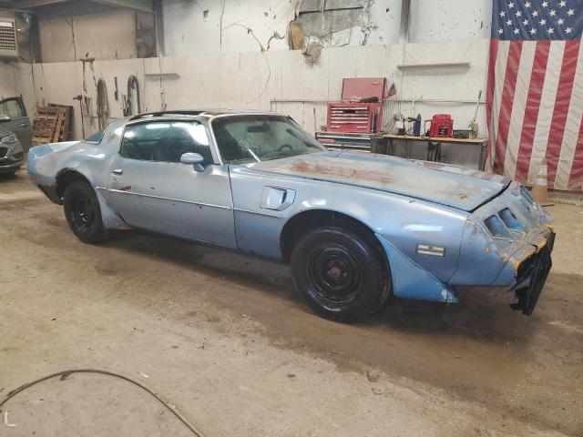 2W87TAL147201 - 1980 PONTIAC FIREBIRD BLUE photo 4