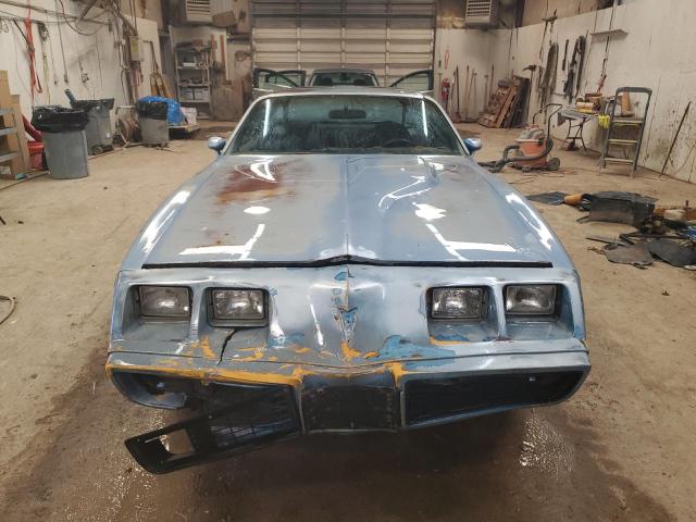 2W87TAL147201 - 1980 PONTIAC FIREBIRD BLUE photo 5