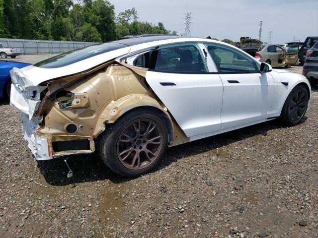 5YJSA1E54PF500688 - 2023 TESLA MODEL S 白色 照片 3