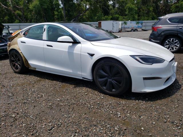 5YJSA1E54PF500688 - 2023 TESLA MODEL S 白色 照片 4
