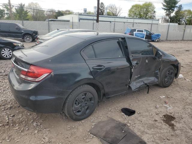 19XFB2F55DE274567 - 2013 HONDA CIVIC LX BLACK photo 3